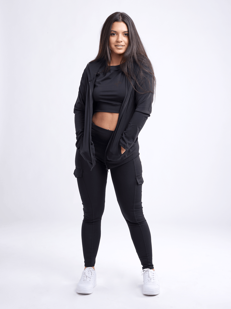 Load image into Gallery viewer, JupiterGear Athletic Fitted Zip-Up Hoodie Jacket with Pockets
