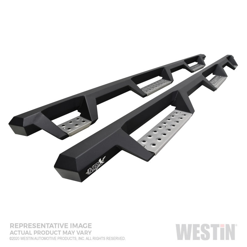 Load image into Gallery viewer, Westin 2020 Chevy Silverado 2500/3500 Crew Cab (6.5ft Bed) HDX W2W Nerf Step Bars - Textured Black
