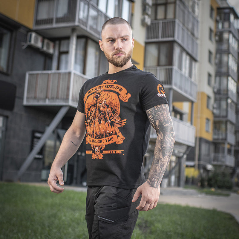 Load image into Gallery viewer, M-Tac T-shirt Black Sea Expedition
