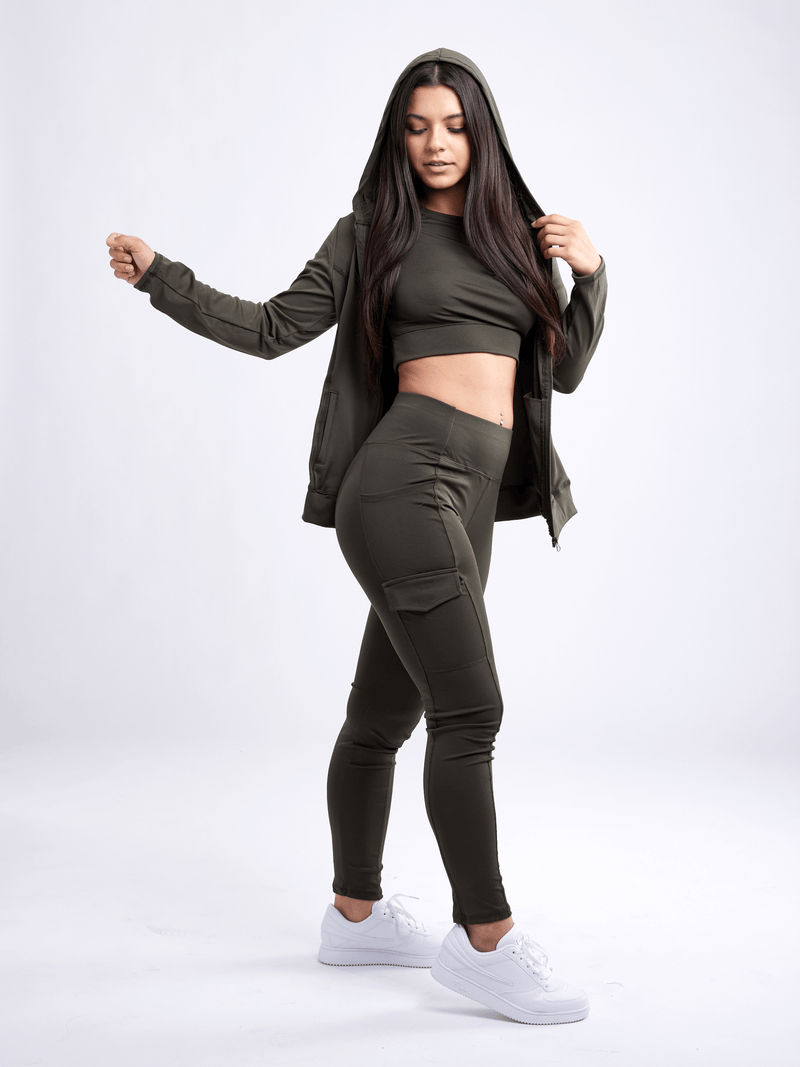 Load image into Gallery viewer, JupiterGear High-Waisted Leggings with Side Cargo Pockets
