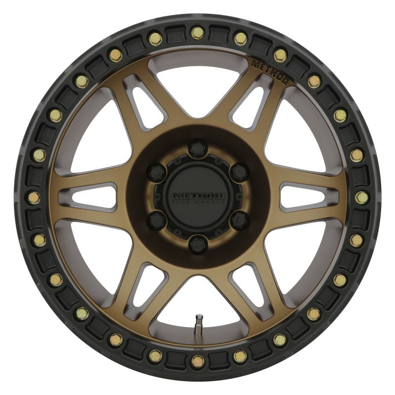 Load image into Gallery viewer, Method MR106 Beadlock 17x9 -44mm Offset 6x5.5 108mm CB Method Bronze w/BH-H24125 Wheel
