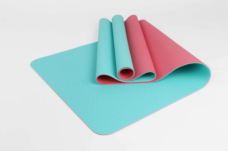 Load image into Gallery viewer, 2-Tone TPE Premium Yoga Mat
