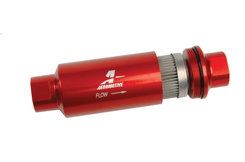 Aeromotive 100 Micron, ORB-10 Red Fuel Filter