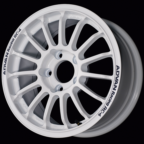 Advan RC-4 15x7.0 / +35 Offset / 5x114.3 / 73mm Bore / Rally White YAU5E35EW