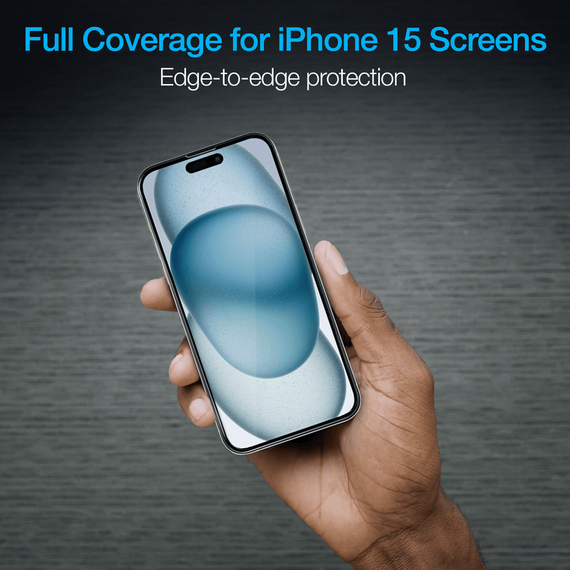 Load image into Gallery viewer, Naztech IntelliShield HD Tempered Glass 25pc Bundle Kit for iPhone 15 Plus
