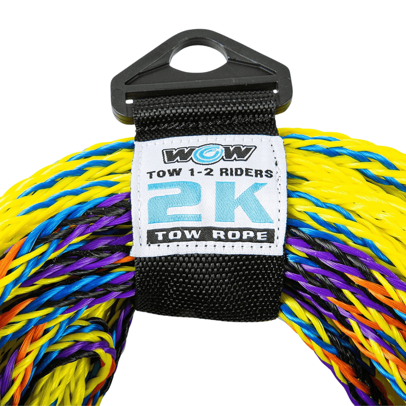 Load image into Gallery viewer, WOW Watersports 60ft 2-Rider 2K Tow Rope with 2 Sections
