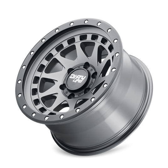 Dirty Life 9311 Enigma Pro 17x9/5x127 BP/-38mm Offset/71.5mm Hub Satin Graphite Wheel - Beadlock