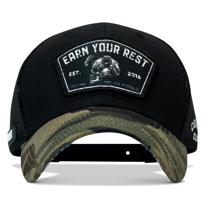 Load image into Gallery viewer, Earn Your Rest Patch Original Ripstop Snapback Hat
