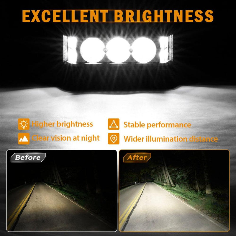Load image into Gallery viewer, R5 Series | 5 Inch 68W White Square Side Shooter Spot Beam LED Pod Lights LED Light Bar
