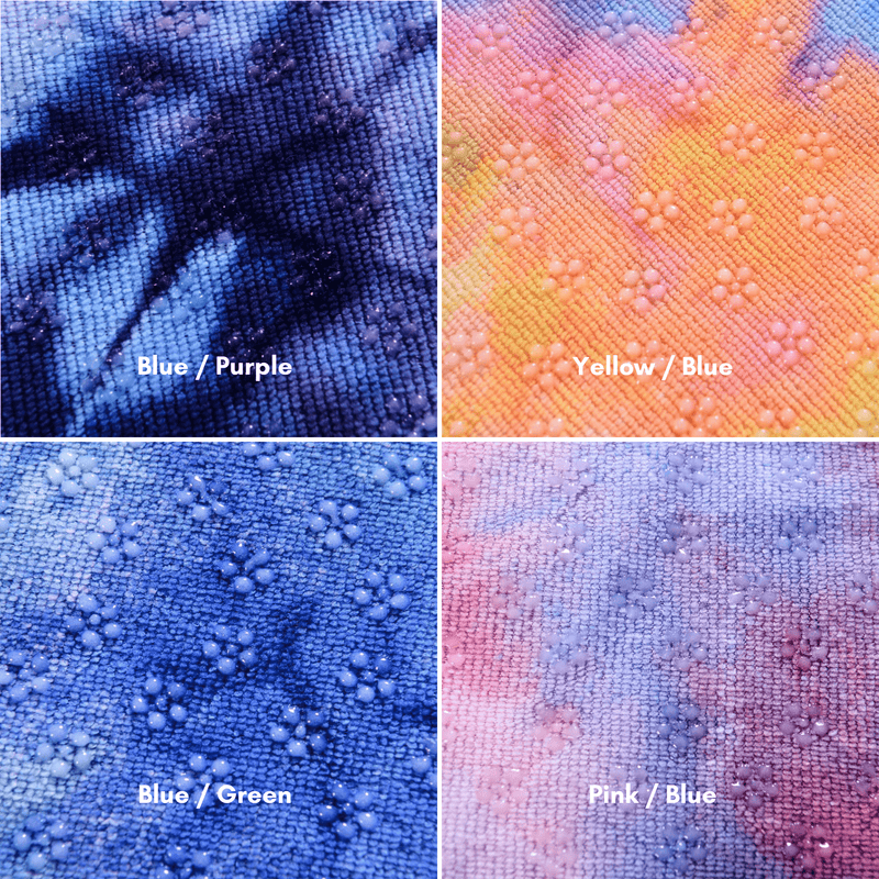 Load image into Gallery viewer, JupiterGear Tie Dye Yoga Mat Towel with Slip-Resistant Grip Dots
