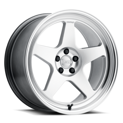 Kansei K12H Knp 17 X 8 in./ 5 X 100 BP/ 35Mmm Offset/ 73.1mm Bore- Hyper Silver w/ Machined Lip