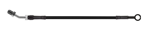 Goodridge 70in Universal Clutch Line w/Blk Zinc Fittings & Blk Hose - Straight Banjo w/AN3 Fitting