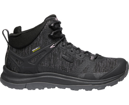 Women's Keen Terradora II Mid Waterproof, Goat/Crown Blue, 6.5 B Medium - Skoutley Outdoors LLC