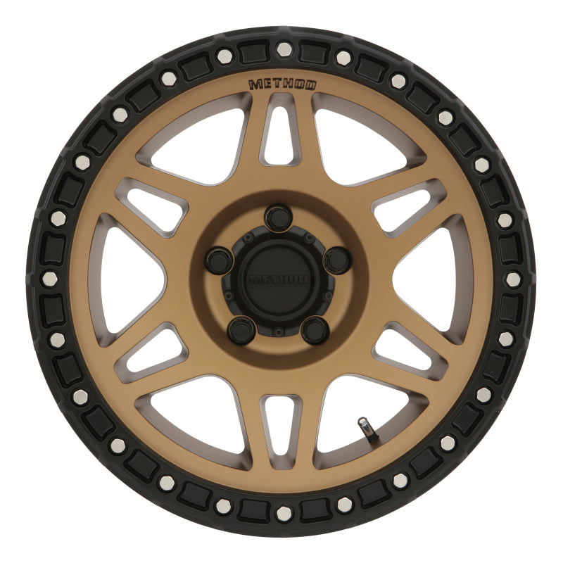 Load image into Gallery viewer, Method MR312 17x8.5 0mm Offset 5x150 110.5mm CB Method Bronze/Black Street Loc Wheel
