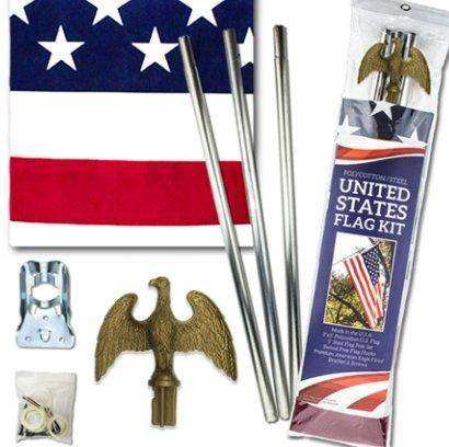 Economy American Flagpole Kit - Skoutley Outdoors LLC