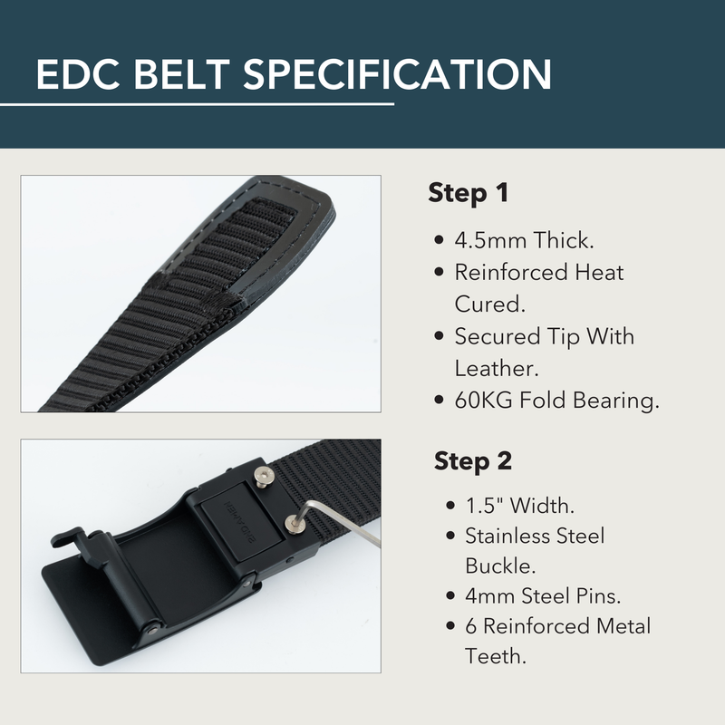Load image into Gallery viewer, Protector 1.0 EDC Belt 1.38&quot; Width For Everyday Carry
