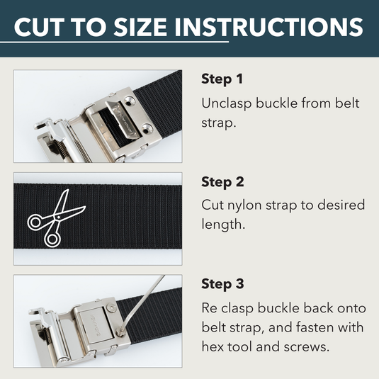 OS 1911 1.0 EDC Belt 1.5" Width Ballistic Nylon for Everyday Carry