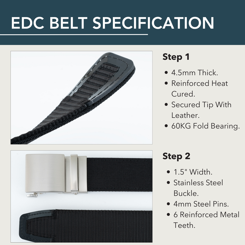 Load image into Gallery viewer, OS 1911 1.0 EDC Belt 1.5&quot; Width Ballistic Nylon for Everyday Carry
