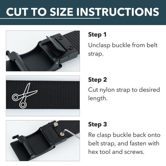 OPS 1.0 EDC Belt 1.5" Width Ballistic Nylon for Everyday Carry