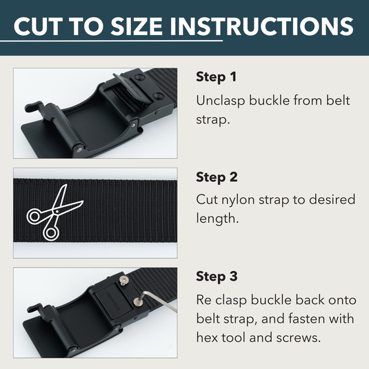 Force 1.0 EDC Belt 1.5" Width Ballistic Nylon for Everyday Carry