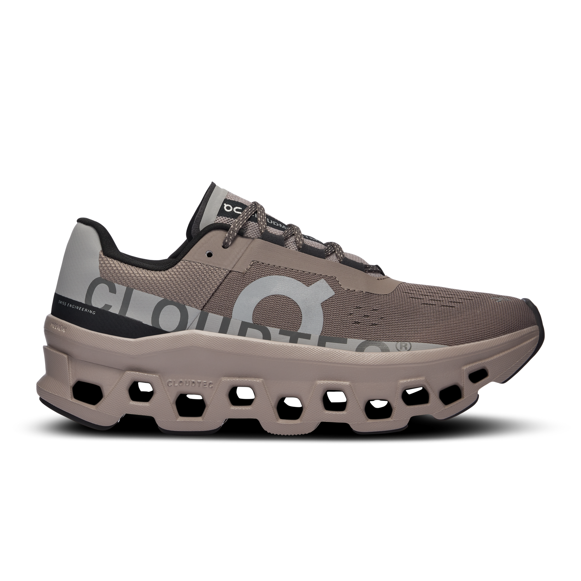 Women's On Cloudmonster, Cinder/Fog, 5 B Medium - Skoutley Outdoors LLC