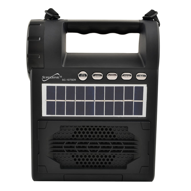 Load image into Gallery viewer, Supersonic Solar Power Speaker with FM Radio / Flashlight / Lantern
