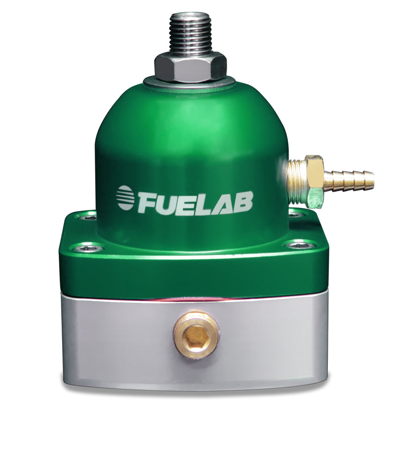 Load image into Gallery viewer, Fuelab 515 EFI Adjustable FPR 90-125 PSI (2) -6AN In (1) -6AN Return - Green
