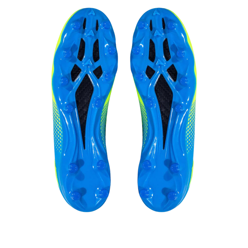 Load image into Gallery viewer, Quantum Energy Flag Football Cleats - Columbia Blue &amp; Slime
