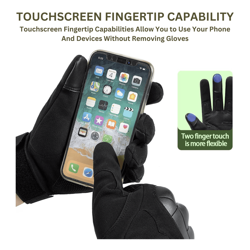 Load image into Gallery viewer, Tactical Military Airsoft Gloves for Outdoor Sports, Paintball, and Motorcycling with Touchscreen Fingertip Capability
