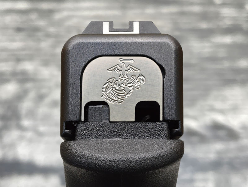 Load image into Gallery viewer, Milspin USMC Glock Slide Back Plates (Most Popular)
