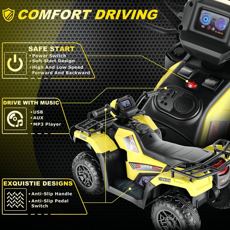 Load image into Gallery viewer, Electric 12V ATV Quad for Kids with 2 Speeds and 2x30W Motor
