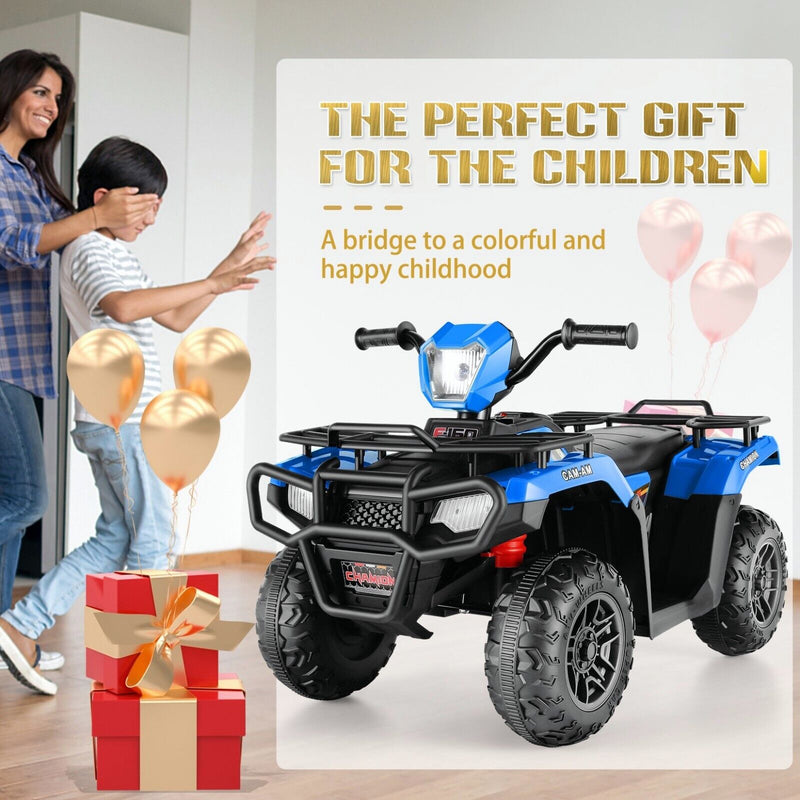 Load image into Gallery viewer, Electric 4-Wheeler Quad for Kids - 12V Battery Powered Ride-On with Dual Speeds
