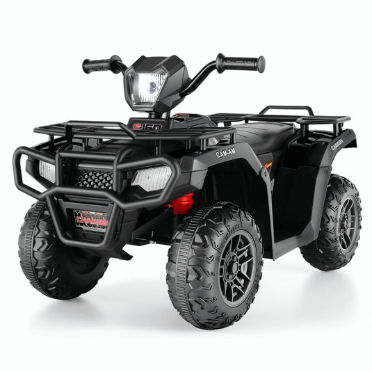 Electric 4-Wheeler Quad Car for Kids with MP3 & Light - 12V Battery Powered