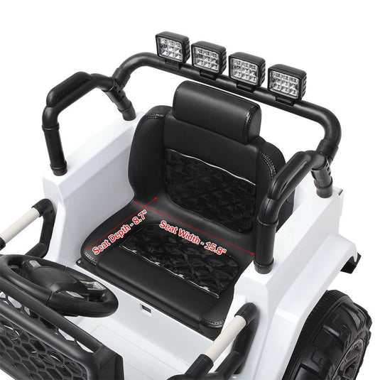 Electric 12V Kids Ride On Car with Remote Control and LED Lights - Perfect Gift for Little Drivers!