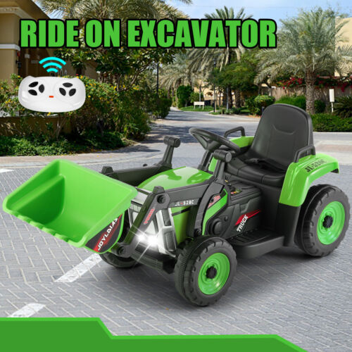 Load image into Gallery viewer, Electric 12V Kids Ride-On Excavator Truck with Music, Lights, and Remote Control
