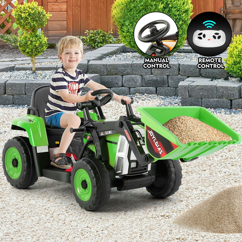 Load image into Gallery viewer, Electric 12V Kids Ride-On Excavator Truck with Music, Lights, and Remote Control
