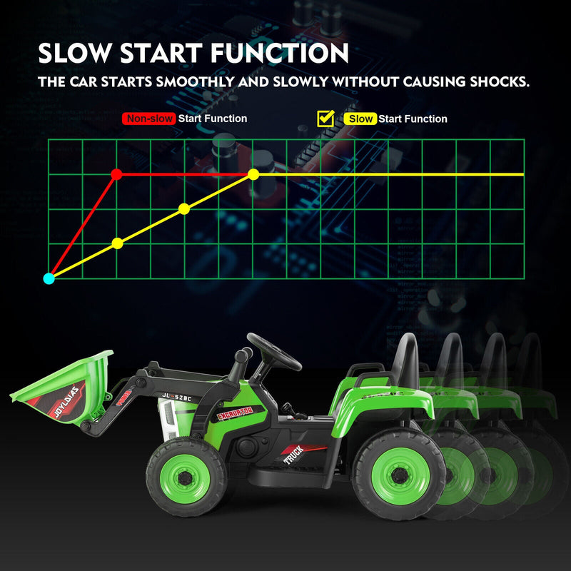 Load image into Gallery viewer, Electric 12V Kids Ride-On Excavator Truck with Music, Lights, and Remote Control
