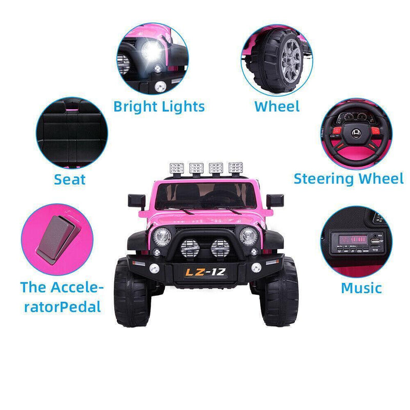 Load image into Gallery viewer, Electric 12V Ride-On Toy Car for Kids with Remote Control - 3 Speeds, Pink
