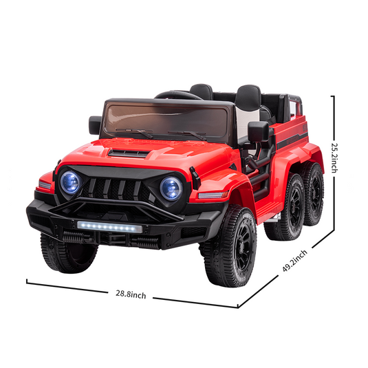 Electric 2-Door Kids Ride On Car with Remote Control, MP3 Player, and LED Lights - 24V