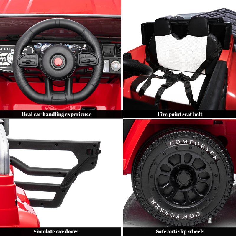 Load image into Gallery viewer, Electric 2-Door Kids Ride On Car with Remote Control, MP3 Player, and LED Lights - 24V
