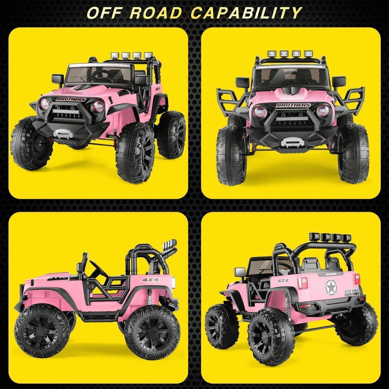 Load image into Gallery viewer, Electric 2-Seater Jeep for Kids with 400W Motor, LED Lights, and 24V Battery
