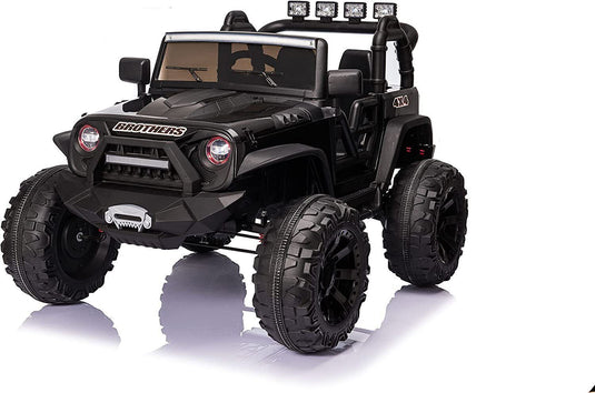 Electric 2-Seater Jeep for Kids with 400W Motor, LED Lights, and 24V Battery