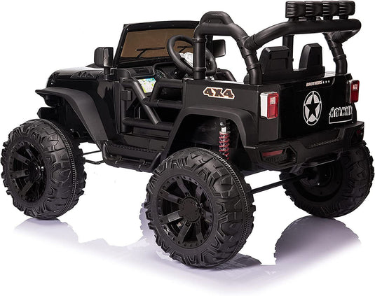 Electric 2-Seater Jeep for Kids with 400W Motor, LED Lights, and 24V Battery