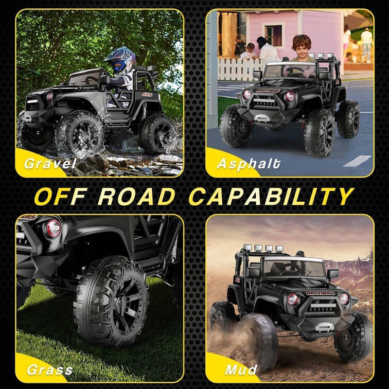 Load image into Gallery viewer, Electric 2-Seater Jeep for Kids with 400W Motor, LED Lights, and 24V Battery
