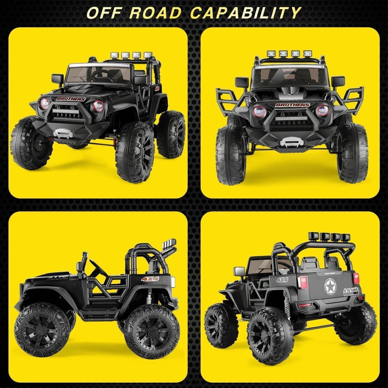 Load image into Gallery viewer, Electric 2-Seater Jeep for Kids with 400W Motor, LED Lights, and 24V Battery
