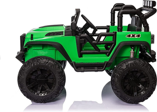 Electric 2-Seater Jeep for Kids with 400W Motor, LED Lights, and 24V Battery