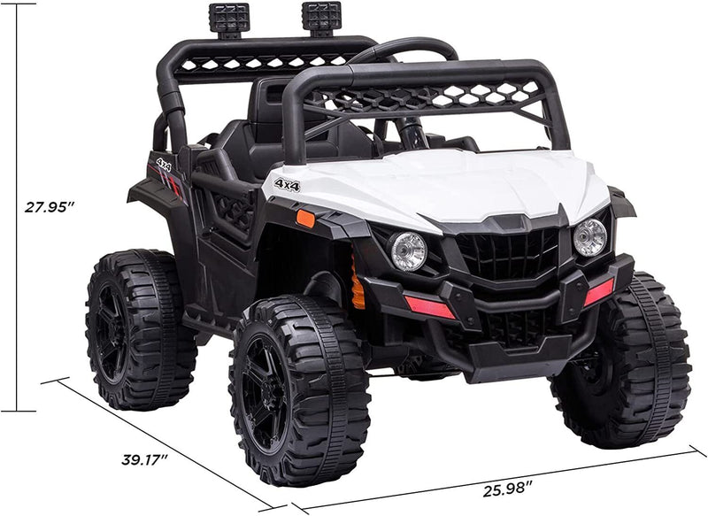 Load image into Gallery viewer, Electric 2-Seater Jeep for Kids with MP3 and LED Lights - 12V Battery Powered for Safe Fun!
