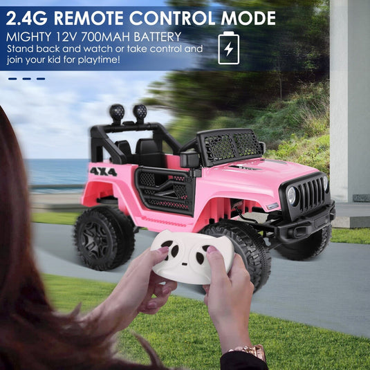 2-Seater Electric Ride-On Toy Truck for Kids with MP3 and Remote Control - Perfect for Christmas!