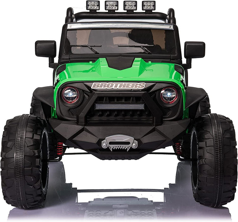 Load image into Gallery viewer, Electric 2-Seater Kids Ride On Truck with Remote Control and LED Lights - 24V 400W
