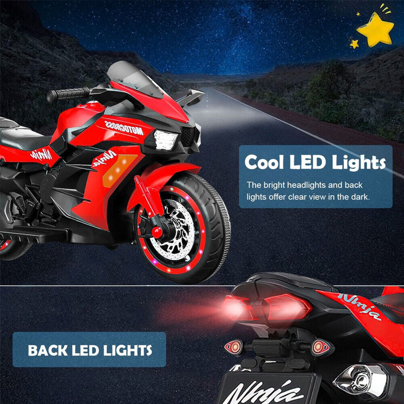 Load image into Gallery viewer, Electric 2-Wheel Kids Motorbike with Music and LED Lights - 12V Battery Powered
